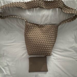 Naghedi Laguna Crossbody Bag with Pouch in Cashmere